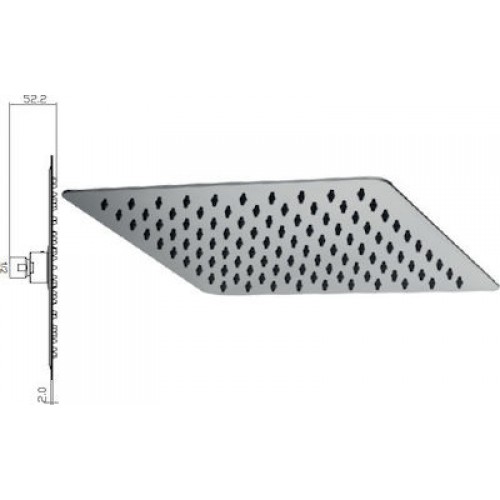  Ανοξείδωτος κώδωνας 250X250mm σειρά Slim - Modea